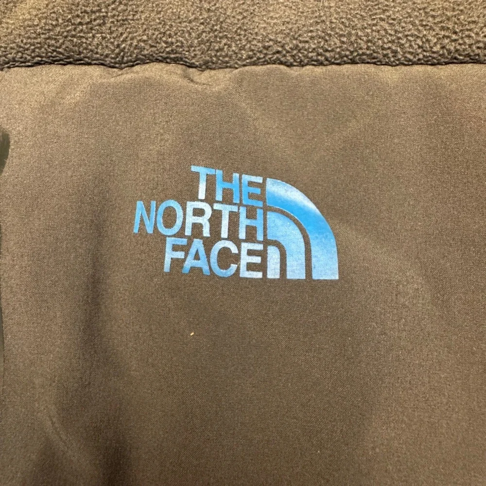 The‎ North Face Mens Full Zip Fleece Jacket Grey Blue Sherpa Lined Large L